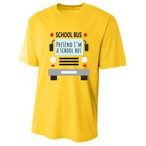 School Bus Costume Funny Halloween Youth Performance Sprint T-Shirt