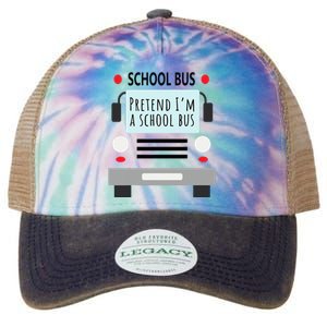 School Bus Costume Funny Halloween Legacy Tie Dye Trucker Hat