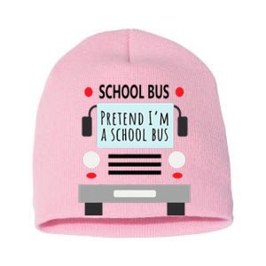 School Bus Costume Funny Halloween Short Acrylic Beanie