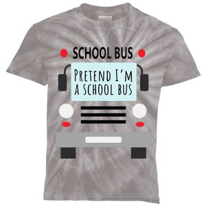 School Bus Costume Funny Halloween Kids Tie-Dye T-Shirt