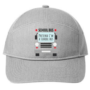 School Bus Costume Funny Halloween 7-Panel Snapback Hat