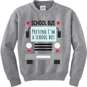 School Bus Costume Funny Halloween Kids Sweatshirt