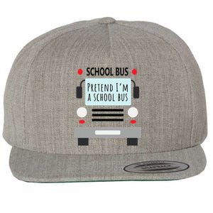 School Bus Costume Funny Halloween Wool Snapback Cap