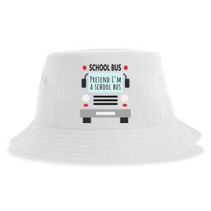 School Bus Costume Funny Halloween Sustainable Bucket Hat