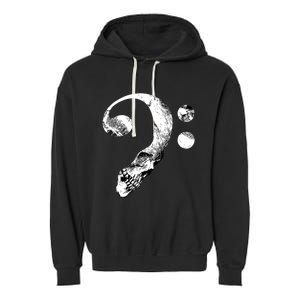 Skull Bass Clef Bass Player Musican Music Lover Guitar Garment-Dyed Fleece Hoodie