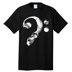 Skull Bass Clef Bass Player Musican Music Lover Guitar Tall T-Shirt