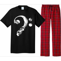 Skull Bass Clef Bass Player Musican Music Lover Guitar Pajama Set