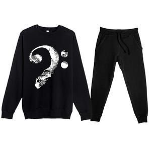 Skull Bass Clef Bass Player Musican Music Lover Guitar Premium Crewneck Sweatsuit Set