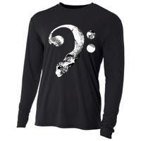 Skull Bass Clef Bass Player Musican Music Lover Guitar Cooling Performance Long Sleeve Crew