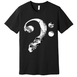 Skull Bass Clef Bass Player Musican Music Lover Guitar Premium T-Shirt