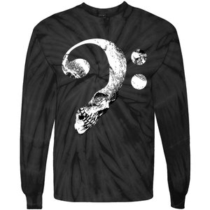 Skull Bass Clef Bass Player Musican Music Lover Guitar Tie-Dye Long Sleeve Shirt