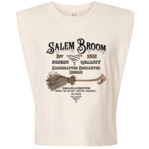 Salem Broom Company Est 1692 Halloween Classic Funny Witch Garment-Dyed Women's Muscle Tee