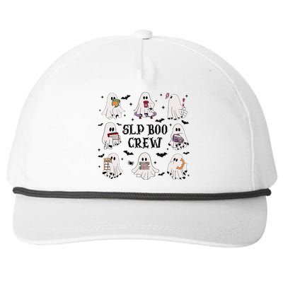 Slp Boo Crew Halloween Ghost Speech Therapy Speech Pathology Snapback Five-Panel Rope Hat