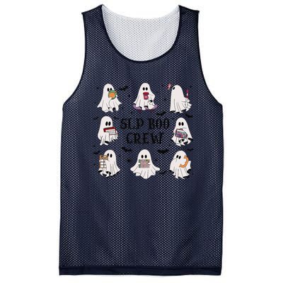 Slp Boo Crew Halloween Ghost Speech Therapy Speech Pathology Mesh Reversible Basketball Jersey Tank