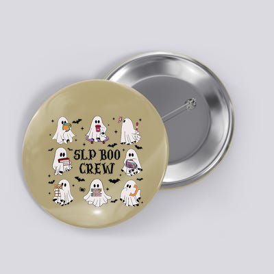 Slp Boo Crew Halloween Ghost Speech Therapy Speech Pathology Button