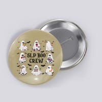 Slp Boo Crew Halloween Ghost Speech Therapy Speech Pathology Button