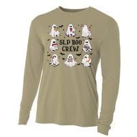 Slp Boo Crew Halloween Ghost Speech Therapy Speech Pathology Cooling Performance Long Sleeve Crew