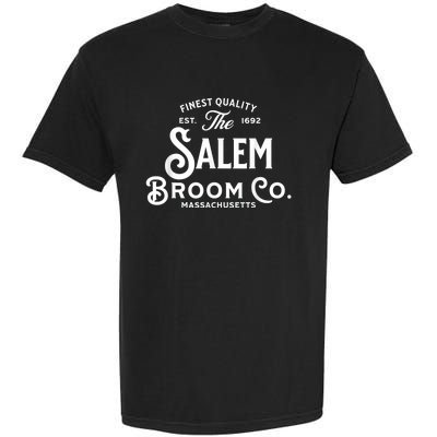 Salem Broom Company Est 1692 Halloween Classic Funny Witch Garment-Dyed Heavyweight T-Shirt