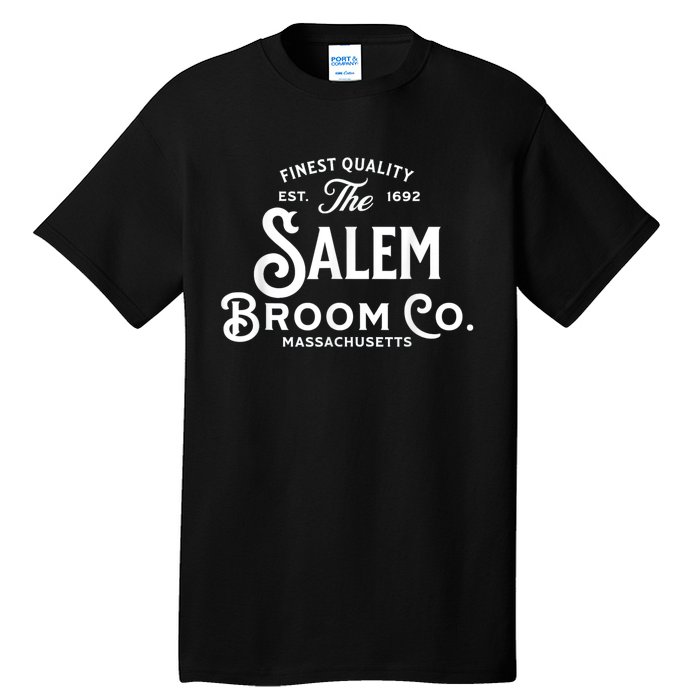 Salem Broom Company Est 1692 Halloween Classic Funny Witch Tall T-Shirt