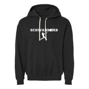 Schwarbomb Baseball Cotton Garment-Dyed Fleece Hoodie