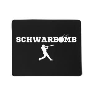 Schwarbomb Baseball Cotton Mousepad