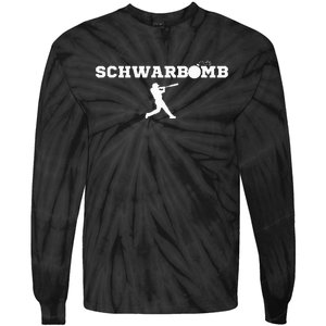 Schwarbomb Baseball Cotton Tie-Dye Long Sleeve Shirt