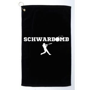 Schwarbomb Baseball Cotton Platinum Collection Golf Towel