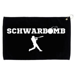 Schwarbomb Baseball Cotton Grommeted Golf Towel