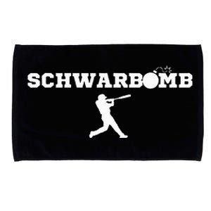 Schwarbomb Baseball Cotton Microfiber Hand Towel