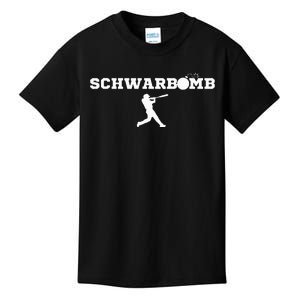 Schwarbomb Baseball Cotton Kids T-Shirt