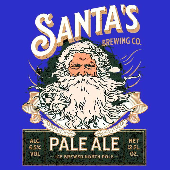 SantaS Brewing Company Pale Ale Fun Christmas Beer Ing Gift Kids T-Shirt