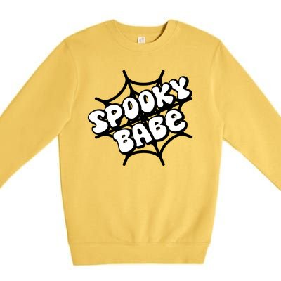 Spooky Babe Cute Halloween Party Costume Premium Crewneck Sweatshirt