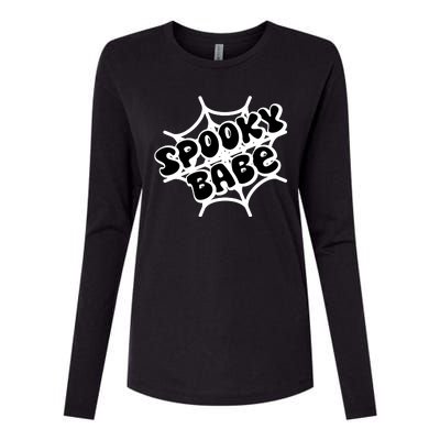 Spooky Babe Cute Halloween Party Costume Womens Cotton Relaxed Long Sleeve T-Shirt