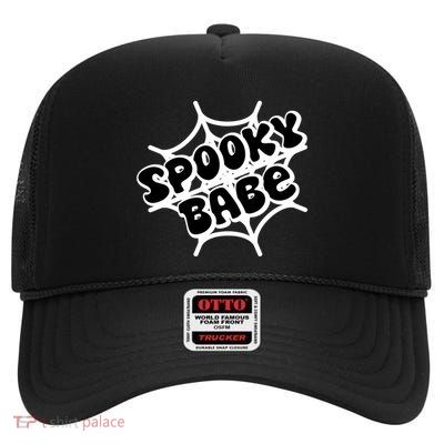 Spooky Babe Cute Halloween Party Costume High Crown Mesh Back Trucker Hat