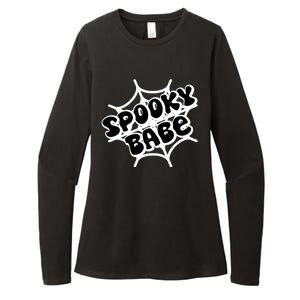 Spooky Babe Cute Halloween Party Costume Womens CVC Long Sleeve Shirt