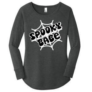 Spooky Babe Cute Halloween Party Costume Women's Perfect Tri Tunic Long Sleeve Shirt