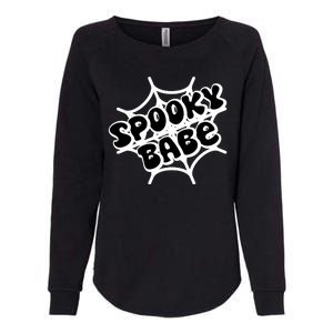 Spooky Babe Cute Halloween Party Costume Womens California Wash Sweatshirt