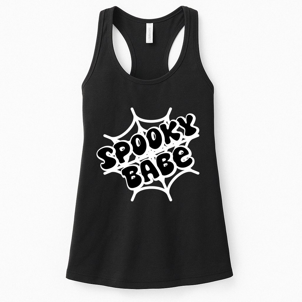 Spooky Babe Cute Halloween Party Costume Womens Tank Top