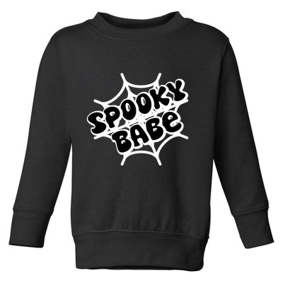 Spooky Babe Cute Halloween Party Costume Toddler Sweatshirt