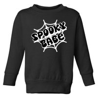 Spooky Babe Cute Halloween Party Costume Toddler Sweatshirt