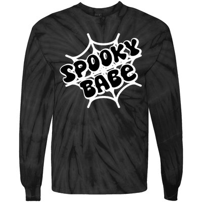 Spooky Babe Cute Halloween Party Costume Tie-Dye Long Sleeve Shirt