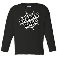 Spooky Babe Cute Halloween Party Costume Toddler Long Sleeve Shirt