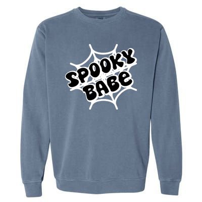 Spooky Babe Cute Halloween Party Costume Garment-Dyed Sweatshirt