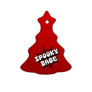 Spooky Babe Cute Halloween Party Costume Ceramic Tree Ornament