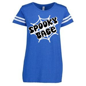 Spooky Babe Cute Halloween Party Costume Enza Ladies Jersey Football T-Shirt