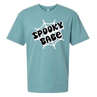 Spooky Babe Cute Halloween Party Costume Sueded Cloud Jersey T-Shirt