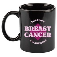 Support Breast Cancer Awareness 11oz C Handle Ceramic Mug