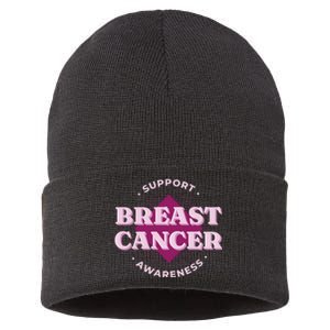 Support Breast Cancer Awareness Sustainable Knit Beanie