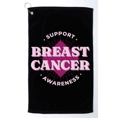 Support Breast Cancer Awareness Platinum Collection Golf Towel