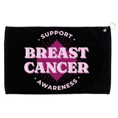 Support Breast Cancer Awareness Grommeted Golf Towel